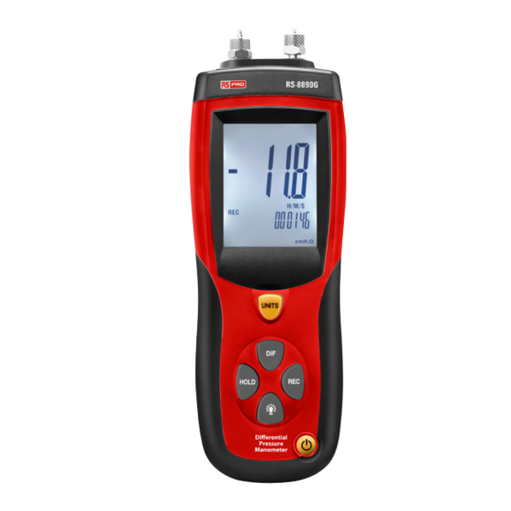 RS PRO RS-8890G Instruction Manual