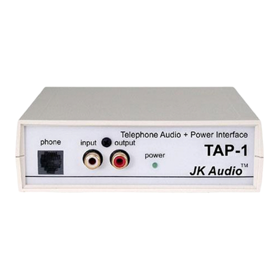 JK Audio TAP-1 User Manual