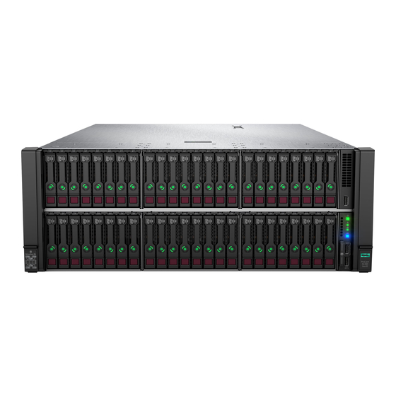 HPE ProLiant DL580 Gen10 Rack Server Manuals