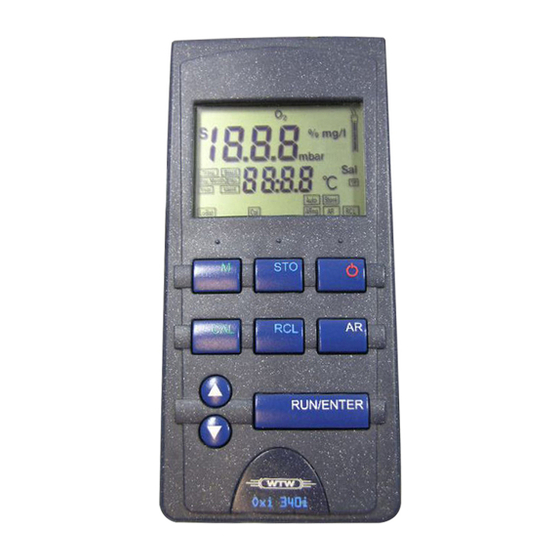 wtw Oxi 330i Operating Manual