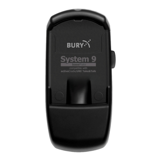 BURY S8 Quick User Manual