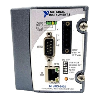 National Instruments CompactRIO cRIO-9002 Operating Instructions Manual