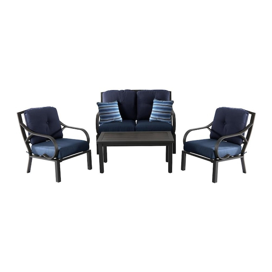 Allen + Roth WENDOVER 4PC SEATING SET-BLE Manual
