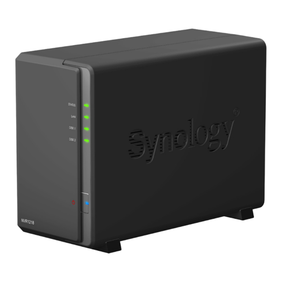 Synology NVR1218 Manuals