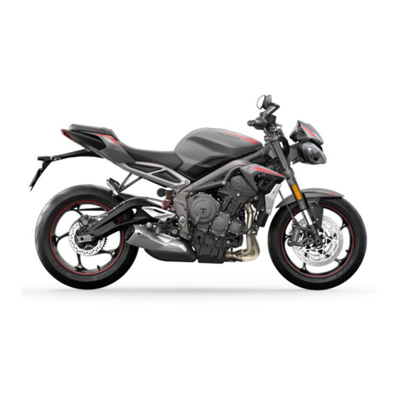Triumph Street Triple Moto2 Edition Owner's Handbook Manual
