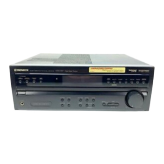 Pioneer VSX-D507S Operating Instructions Manual