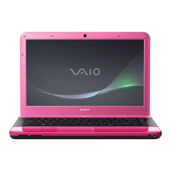 SONY VAIO VPCEA22FX SPECIFICATIONS Pdf Download ManualsLib