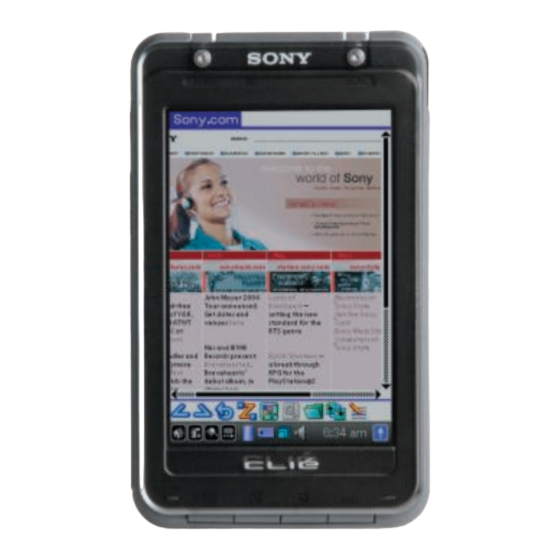 SONY CLIE PEG-TH55 SPEC SHEET Pdf Download | ManualsLib