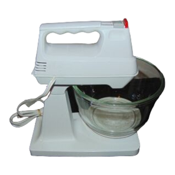 SUNBEAM MIXMASTER 2362 INSTRUCTIONS Pdf Download ManualsLib