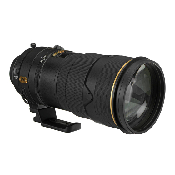 NIKON AF-S NIKKOR ED 300MM F/2.8D IF INSTRUCTION MANUAL Pdf Download ...