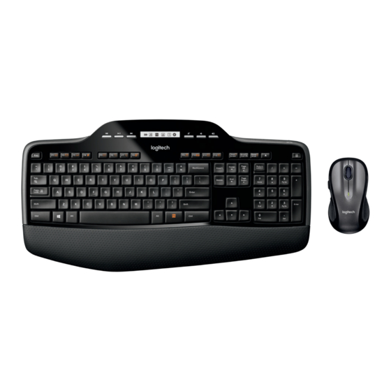 Logitech MK735 Performance Setup Manual