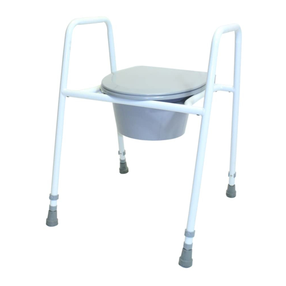 NRS Healthcare Height Adjustable Toilet Seat and Frame User Instructions