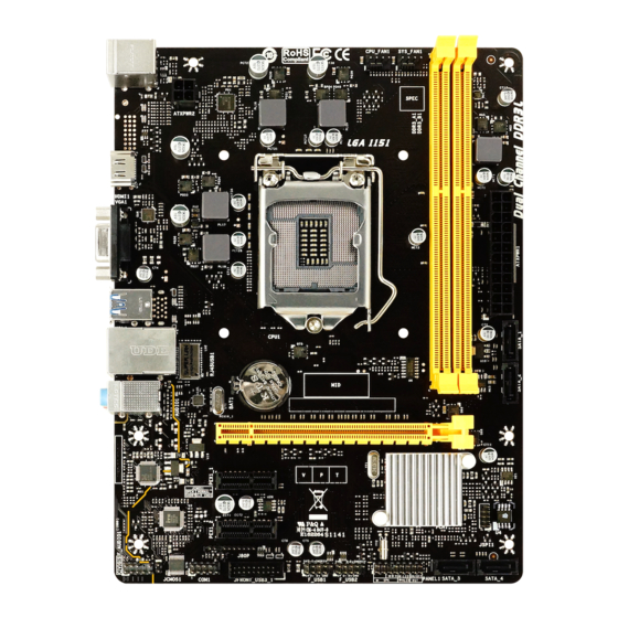 Biostar H310MHD3 Manual