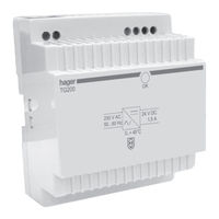 Hager TG200 Manual