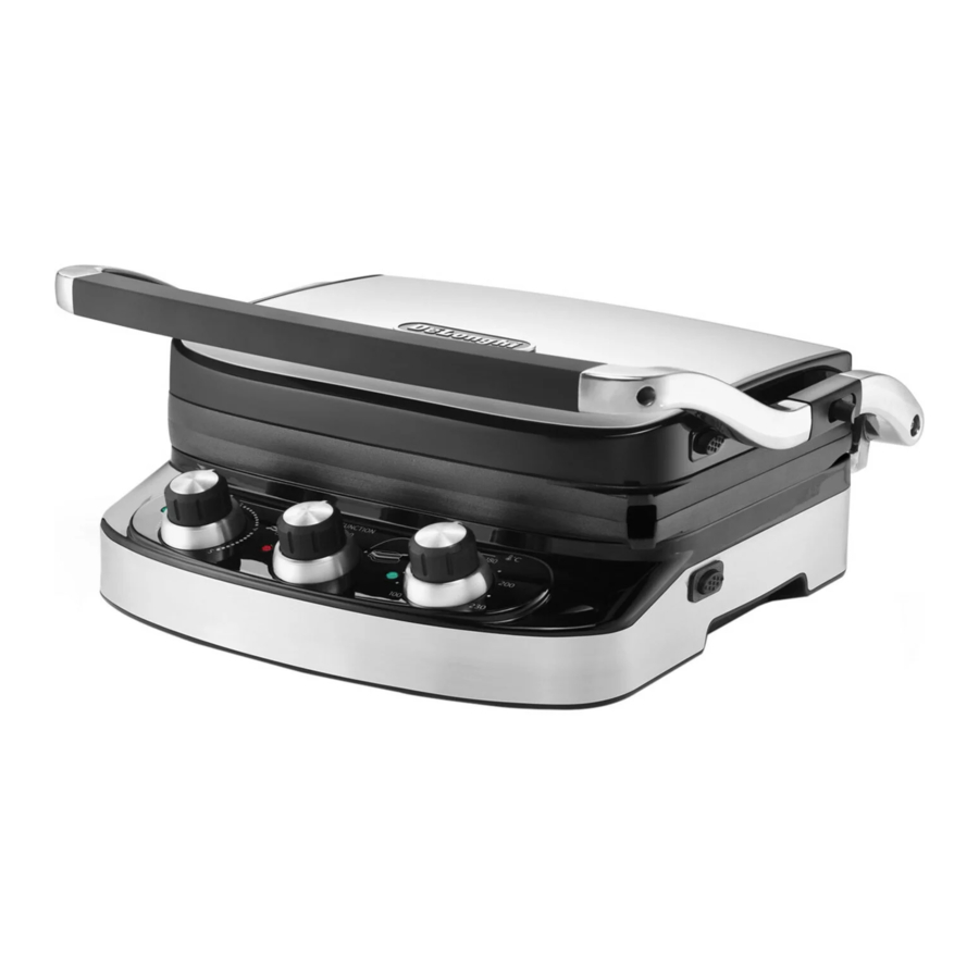 DeLonghi CGH902 Contact Barbecue Grill Manual ManualsLib
