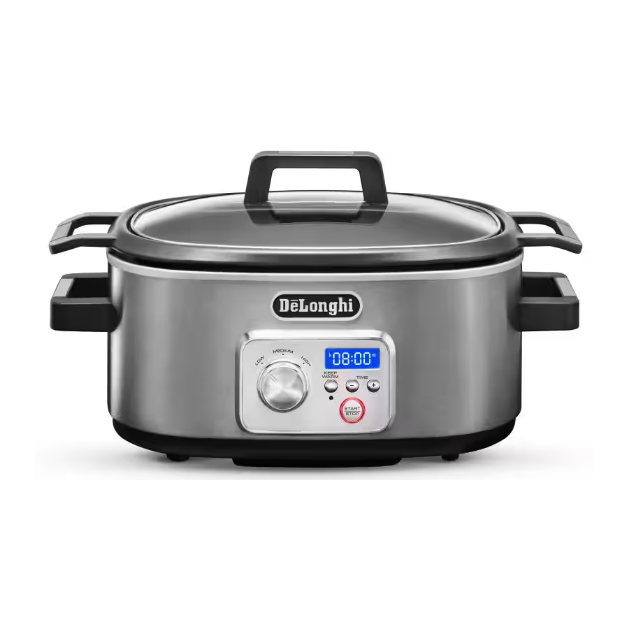 DeLonghi CKS1660D Programmable Slow Cooker with Stovetop Safe Cooking