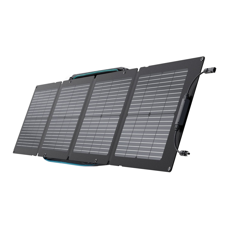 Ecoflow W Solar Panel Manual Manualslib