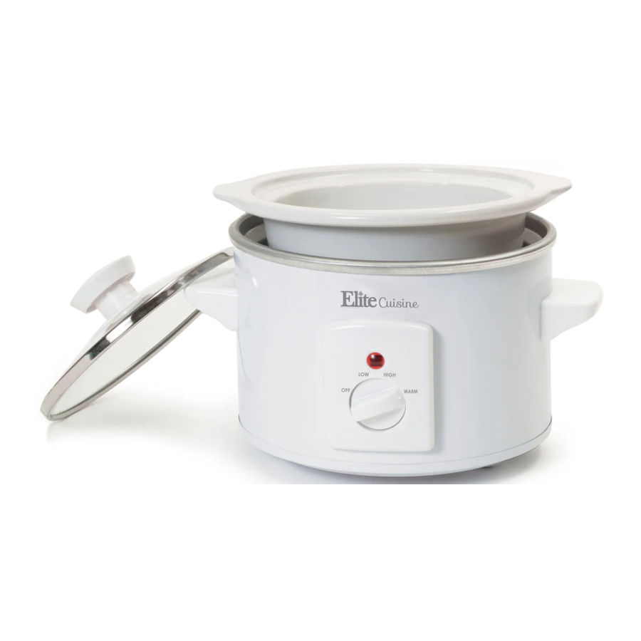 Elite Gourmet Mst 250xw 15qt Electric Slow Cooker With Glass Lid Manual Manualslib 0639