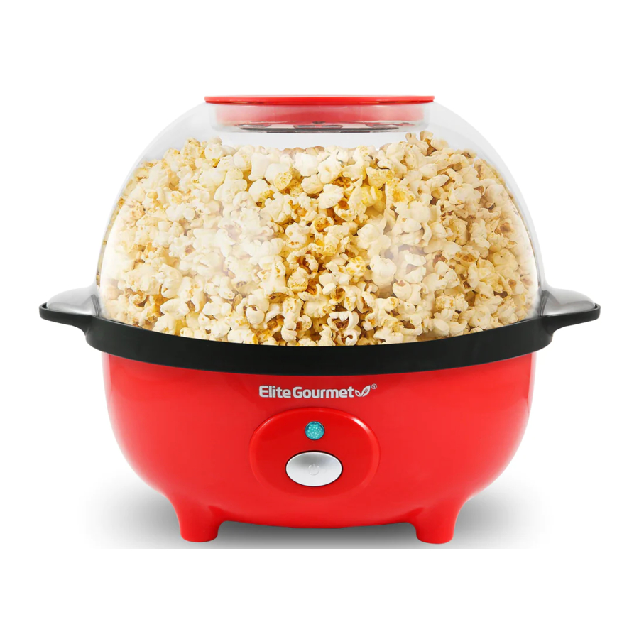 Elite Gourmet EPM330M 3QT. Automatic Stirring Popcorn Maker Manual