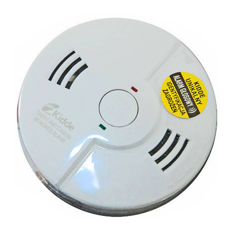 Kidde 9000122 COMBINATION SMOKE & CARBON MONOXIDE ALARM Manual