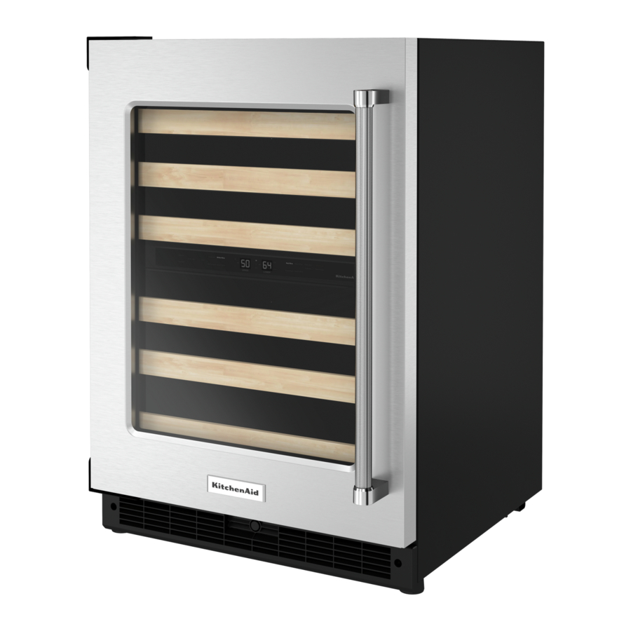 KitchenAid KUWL214KSB 24" Undercounter Wine Cellar with Glass Door