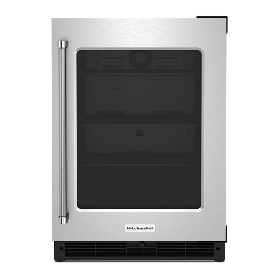 KitchenAid KURR214KSB 24" Undercounter Refrigerator with Glass Door