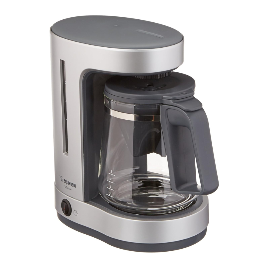 Zojirushi ZUTTO EC-DAC50 - Coffee Maker Manual