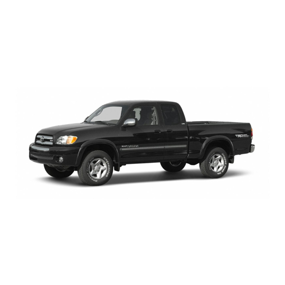Toyota TUNDRA 2004 Instructions Manual
