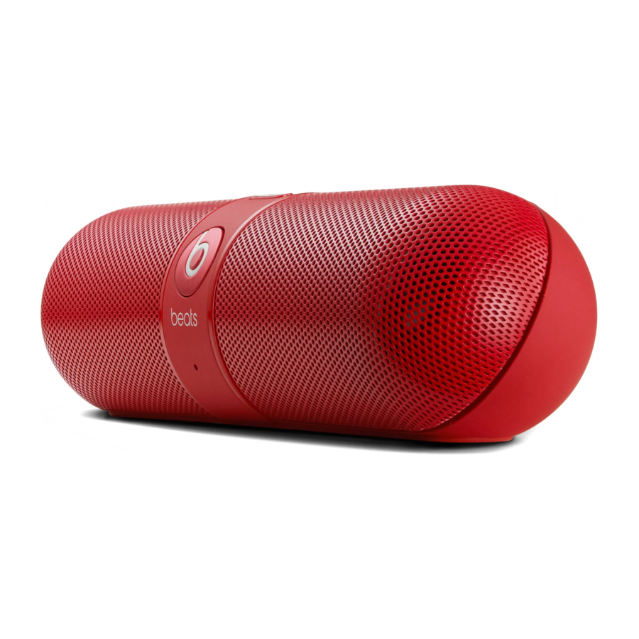 Beats pill - Portable Stereo Bluetooth Speaker Manual | ManualsLib