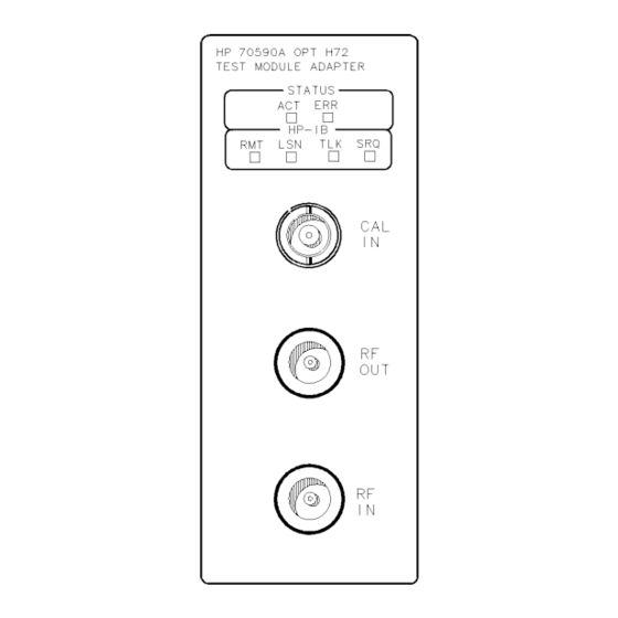 HP 70590A Manuals