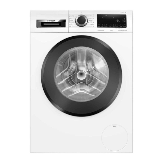 Bosch WGG254Z1ES User Manual And Installation Instructions