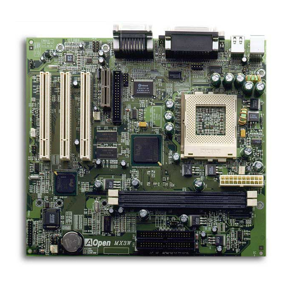 AOpen MX3W Online Manual