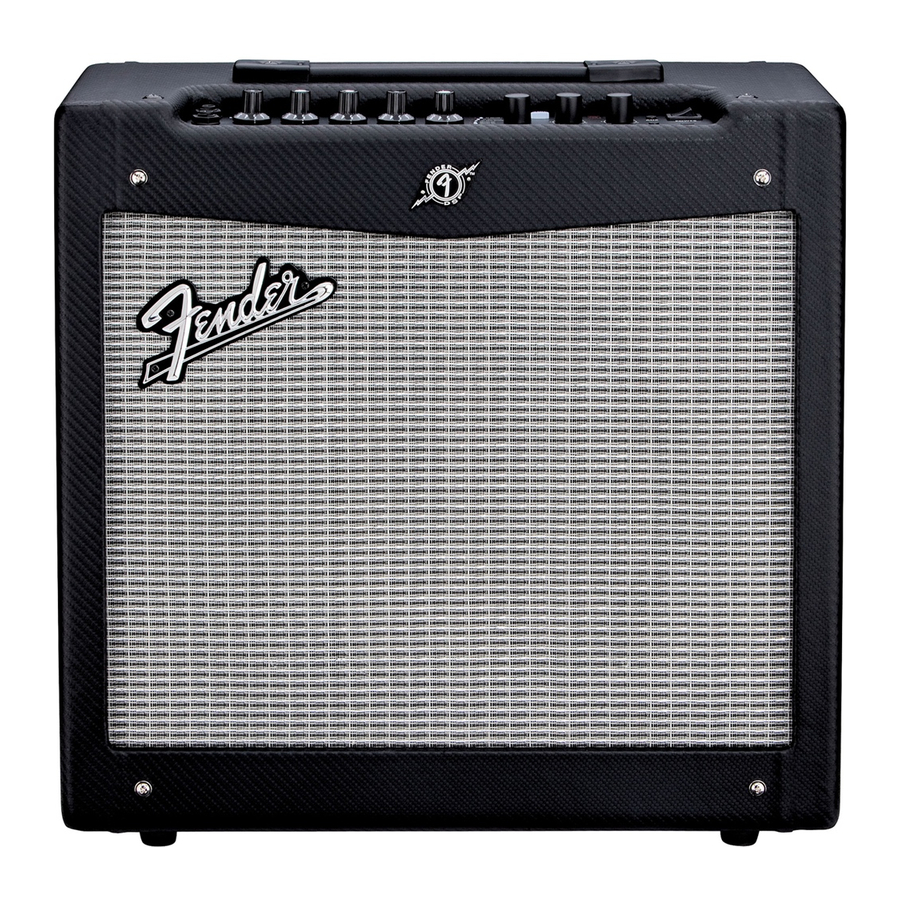 Fender MUSTANG I/II Quick Start Manual