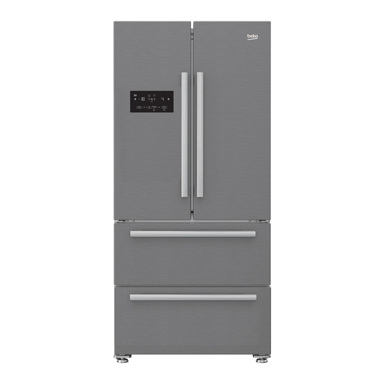 User Manuals: Beko GNE60521X French Door Refrigerator