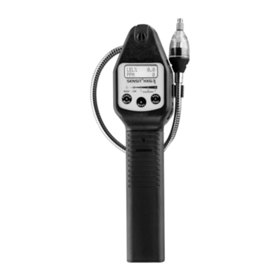 Sensit HXG-3P Instruction Manual