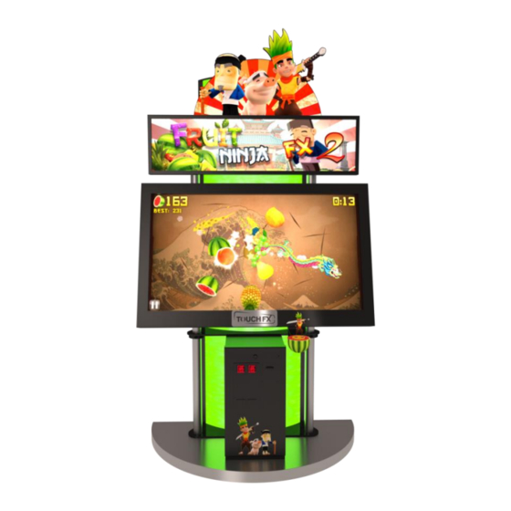 ADRENALINE AMUSEMENTS TOUCH FX TFX1 OPERATION & SERVICE