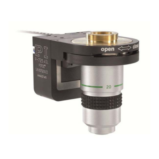 PI PIFOC P-725 series User Manual