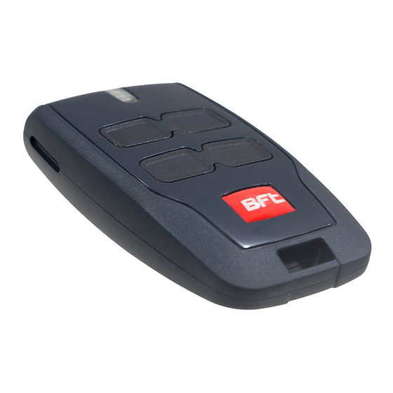 BFT MITTO REPLAY 2CH Manual