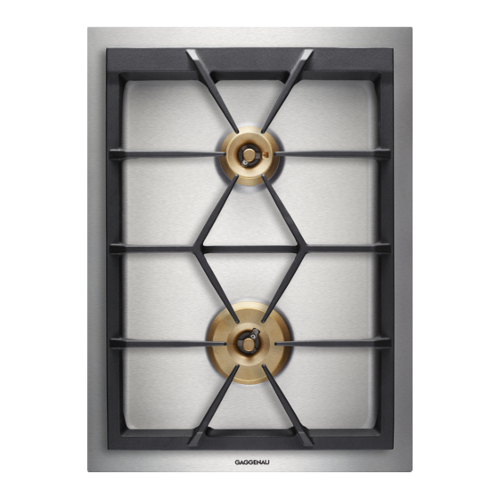 Gaggenau VG425211CA Installation Instructions Manual