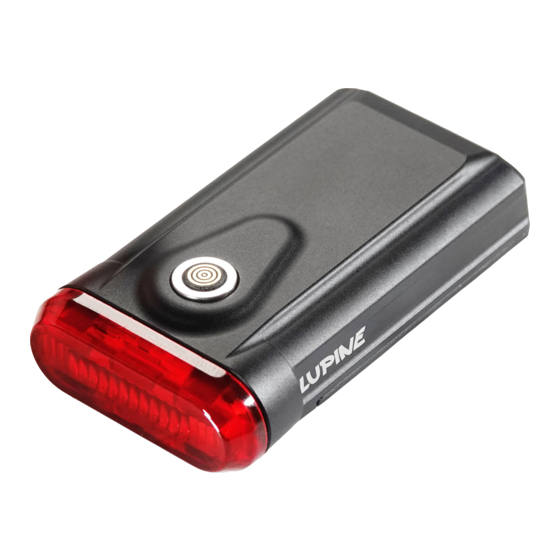 User Manuals: Lupine C14 MAG Bicycle Taillight