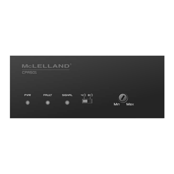 McLelland CPA-501 User Manual