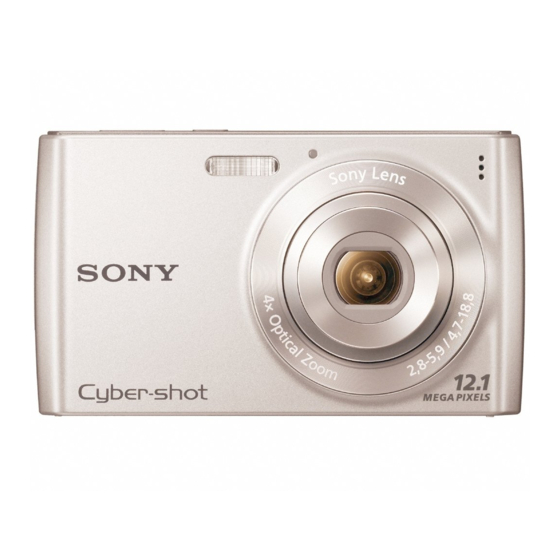 Sony Cyber-Shot DSC-W510 Instruction Manual