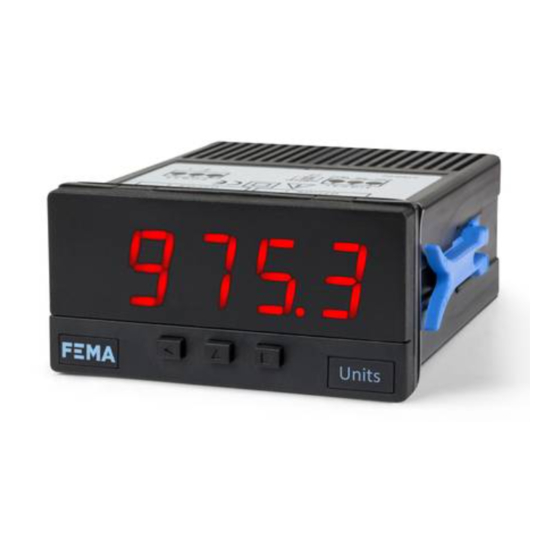 Fema Electronica S40 Series Panel Meter Manuals