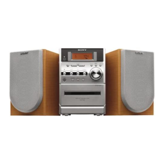 Sony CMT-NE3 - Micro Hi Fi Component System Service Manual