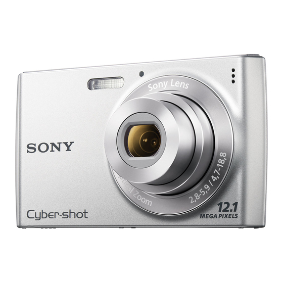 Sony Cyber-shot DSC-W510 Instruction Manual