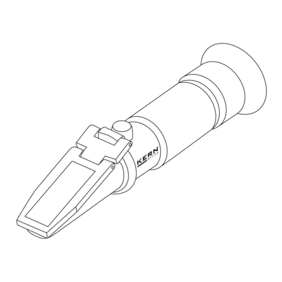 KERN ORA 20 BA Analogue Refractometer Manuals