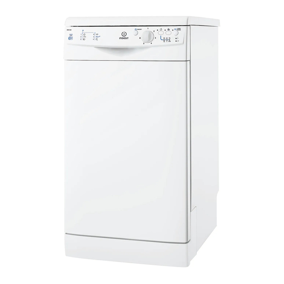 Indesit DSG 263 Operating Instructions Manual