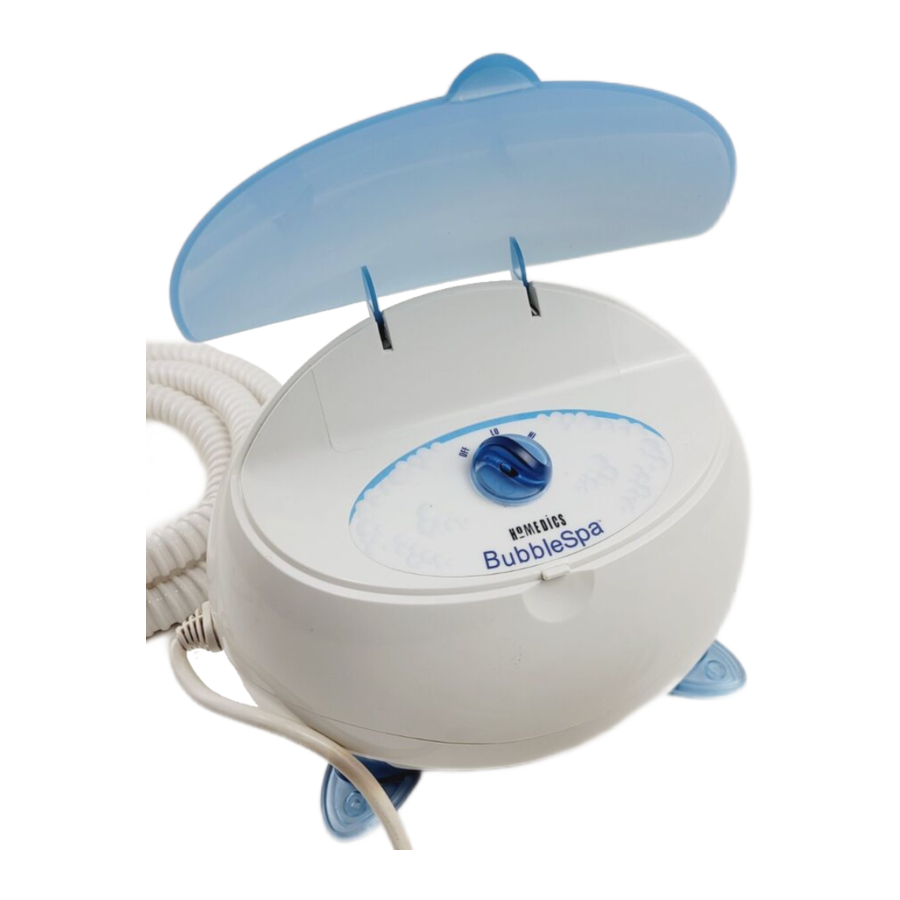 Homedics BubbleSpa BMAT-4 Manual