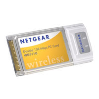 NETGEAR WG511U - Double 108Mbps Wireless A+G PC Card User Manual