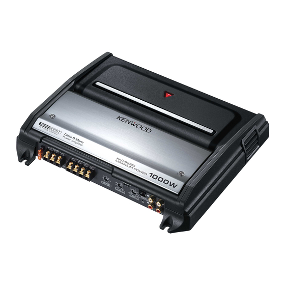 Kenwood kac-8103d Service Manual